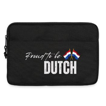 Ich liebe die Niederlande, holländischen Stolz - Laptoptasche 13" - Schwarz - Vorne
