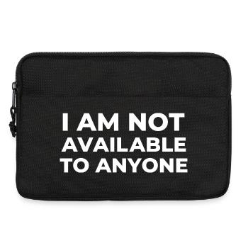 Conception de déclaration de protestation typographique audacieuse - Sacoche pour ordinateur portable 13 pouces - noir - Devant