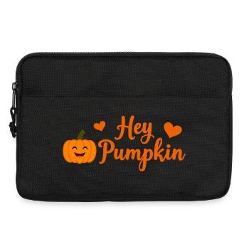 Hey Pumpkin süße Herbst-Design - Laptoptasche 13" - Schwarz - Vorne