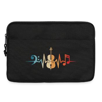 Cello Heartbeat Cellist Cello Cellist - Laptop bag 13" - black - Front