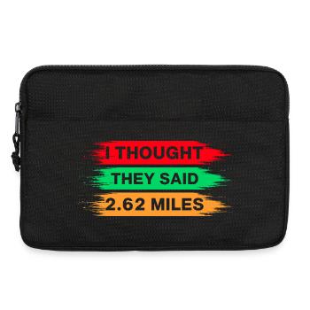 Running I Thought They Said 2.62 Miles Marathon - Laptop bag 13" - black - Front