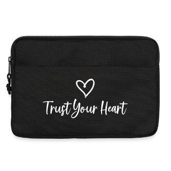 FAITES CONFIANCE À VOTRE CŒUR Déclaration - Sacoche pour ordinateur portable 13 pouces - noir - Devant