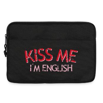 Küss mich, ich bin Engländer - Laptoptasche 13" - Schwarz - Vorne