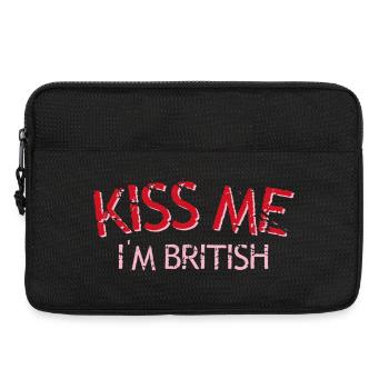 Embrasse-moi, je suis britannique - Sacoche pour ordinateur portable 13 pouces - noir - Devant
