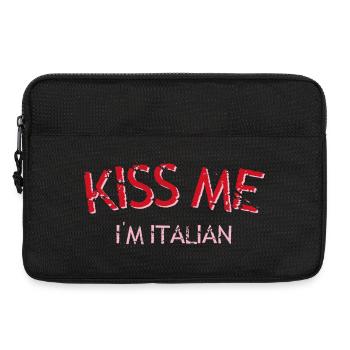 Embrasse-moi, je suis italien - Sacoche pour ordinateur portable 13 pouces - noir - Devant