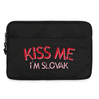 Küss mich, ich bin slowakisch Graffiti - Laptoptasche 13" - Schwarz - Vorne