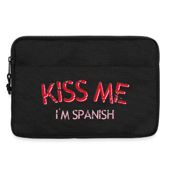 Embrasse-moi Baiser espagnol - Sacoche pour ordinateur portable 13 pouces - noir - Devant