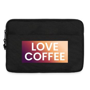 Coffee Love in Gradient - Laptop bag 13" - black - Front