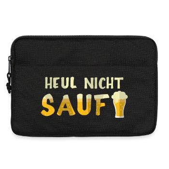 Bierliebhaber Bier Spruch Biertrinker Saufen - Laptoptasche 13" - Schwarz - Vorne