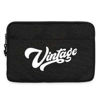 Vintage Weiß - Laptoptasche 13" - Schwarz - Vorne