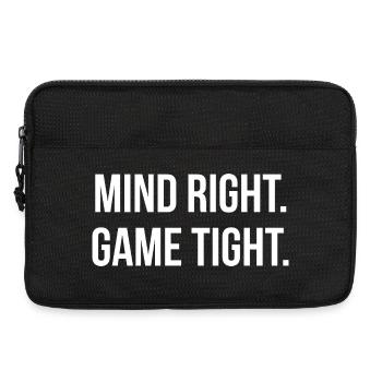 MIND RIGHT. GAME TIGHT. | Greyline Official - Sacoche pour ordinateur portable 13 pouces - noir - Devant