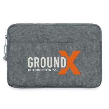 GroundX Sports - Laptoptasche 13" - Grau meliert - Vorne