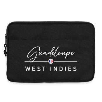 Guadeloupe - France - West Indies - Caribbean - Laptop bag 13" - black - Front