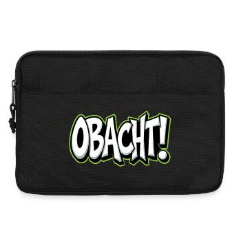 Attention : Avertissement dialectal Bavarois - Sacoche pour ordinateur portable 13 pouces - noir - Devant