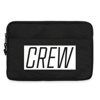 Crew Typography Bold - Laptop bag 13" - black - Front