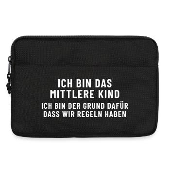 I am the middle child, the reason for the rules. - Laptop bag 13" - black - Front