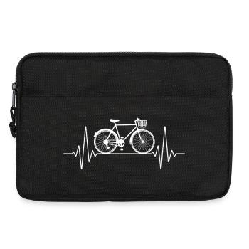 Bicyclette ECG Heart Line Passion pour le cyclisme - Sacoche pour ordinateur portable 13 pouces - noir - Devant