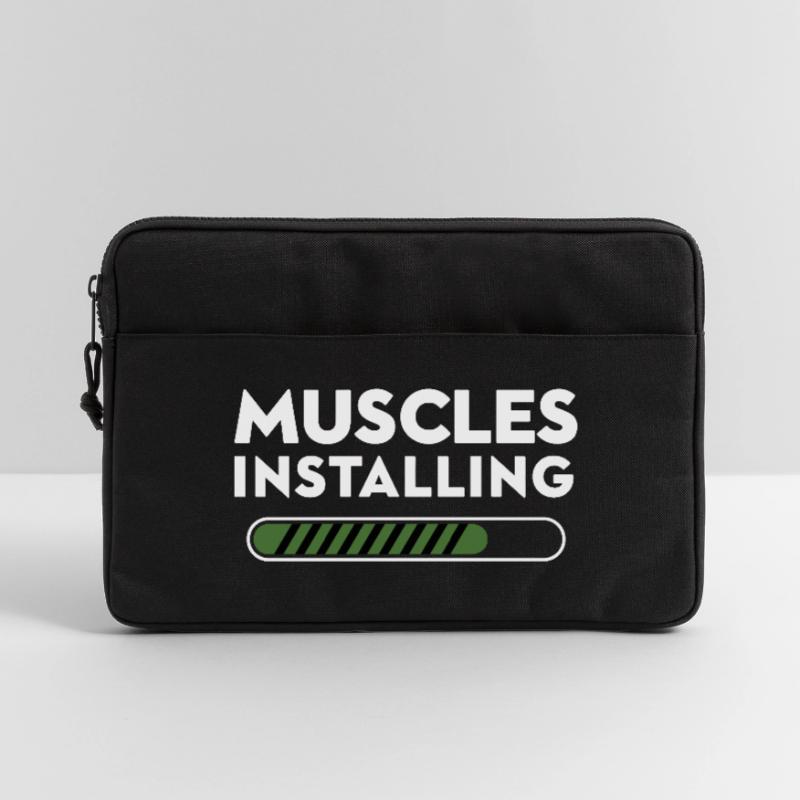 Muscles Installing Progress Graphic Laptop bag 13"