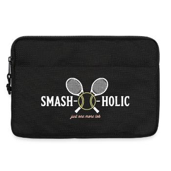 Tennis SMASH-o-holic Hoodie, Cap, Top - Laptoptasche 13" - Schwarz - Vorne
