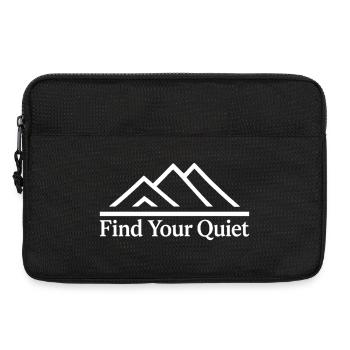 Find Your Quiet Berge Natur Entspannung - Laptoptasche 13" - Schwarz - Vorne