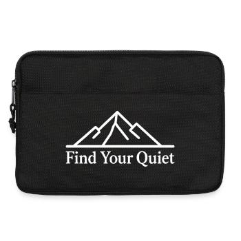 Find Your Quiet Berge Natur Entspannung - Laptoptasche 13" - Schwarz - Vorne