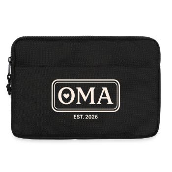 OMA EST. 2026 Proud Grandmother Announcement - Laptop bag 13" - black - Front