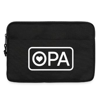 Annonce du Grand-père Fier OPA 2026 - Sacoche pour ordinateur portable 13 pouces - noir - Devant