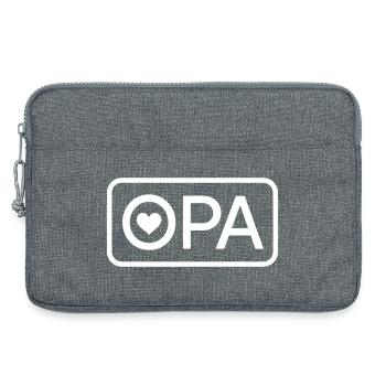 OPA 2026 Proud Grandpa Announcement - Laptop bag 13" - heather grey - Front