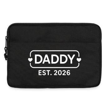 DADDY 2026 Stolzer werdender Vater - Laptoptasche 13" - Schwarz - Vorne