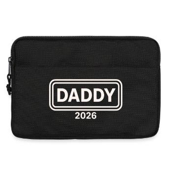 DADDY 2026 Stolzer werdender Vater - Laptoptasche 13" - Schwarz - Vorne
