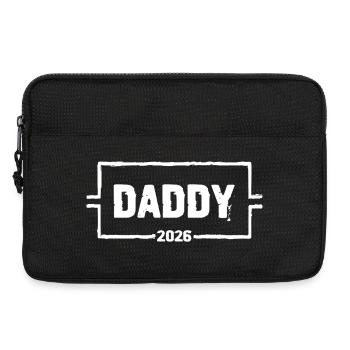 DADDY 2026 Stolzer werdender Vater - Laptoptasche 13" - Schwarz - Vorne