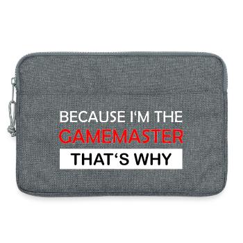 Because I'm the gamemaster Rollenspiel RPG - Laptoptasche 13" - Grau meliert - Vorne