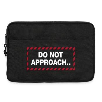 Do Not Approach Warnung Abstand Statement - Laptoptasche 13" - Schwarz - Vorne