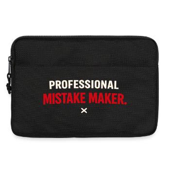 Professional Mistake Maker – Single Humor - Laptop bag 13" - black - Front