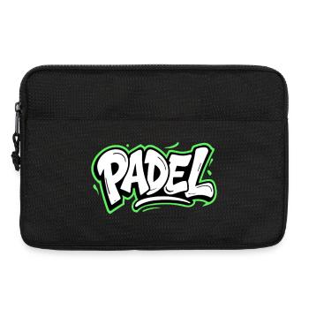 Padel Style Graffiti Style Sport Look Urbain - Sacoche pour ordinateur portable 13 pouces - noir - Devant