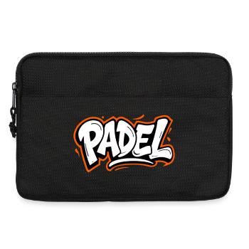 Padel Style Graffiti Style Sport Look Urbain - Sacoche pour ordinateur portable 13 pouces - noir - Devant