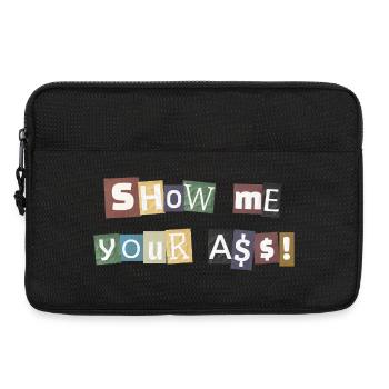 SYMA Letter Collage - Laptoptasche 13" - Schwarz - Vorne