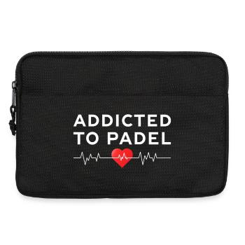 Addicted to Padel Heartbeat Sport Statement - Laptop bag 13" - black - Front