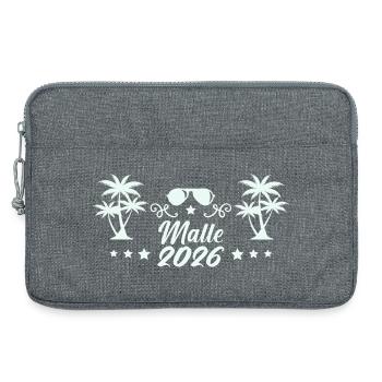 Malle 2026 Palmen Sonnenbrille - Laptoptasche 13" - Grau meliert - Vorne