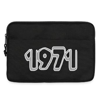 Jahreszahl 1971 - Laptoptasche 13" - Schwarz - Vorne