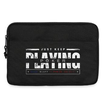 Spiel weiter White-Poker - Laptoptasche 13" - Schwarz - Vorne