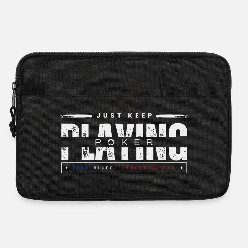 keep playing white-poker - Laptop bag 13" - black