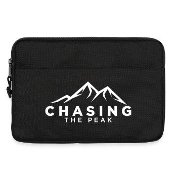 Chasing the Peak Hiking Mountains Nature Adventure - Laptop bag 13" - black - Front