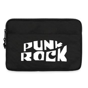 Bannière typographie punk rock - Sacoche pour ordinateur portable 13 pouces - noir - Devant