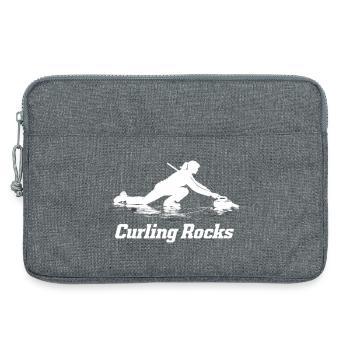 Sportive des Curling Rocks Sports de glace Sports d’hiver - Sacoche pour ordinateur portable 13 pouces - gris chiné - Devant