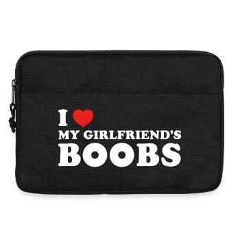 I like my girlfriend's funny breasts red auxeins - Laptop bag 13" - black - Front