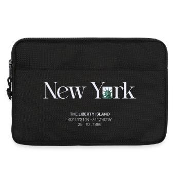 Liberty Island Neon Skyline - Laptop bag 13" - black - Front