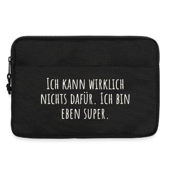 Ich kann wirklich nichts dafür. Ich bin eben super - Laptoptasche 13" - Schwarz - Vorne