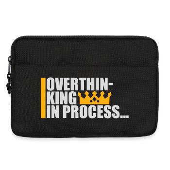 Overthinking In Process Lustig Grübeln Spruch Logo - Laptoptasche 13" - Schwarz - Vorne