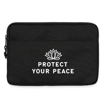 Protégez votre paix Lotus Yoga Spiritualité - Sacoche pour ordinateur portable 13 pouces - noir - Devant